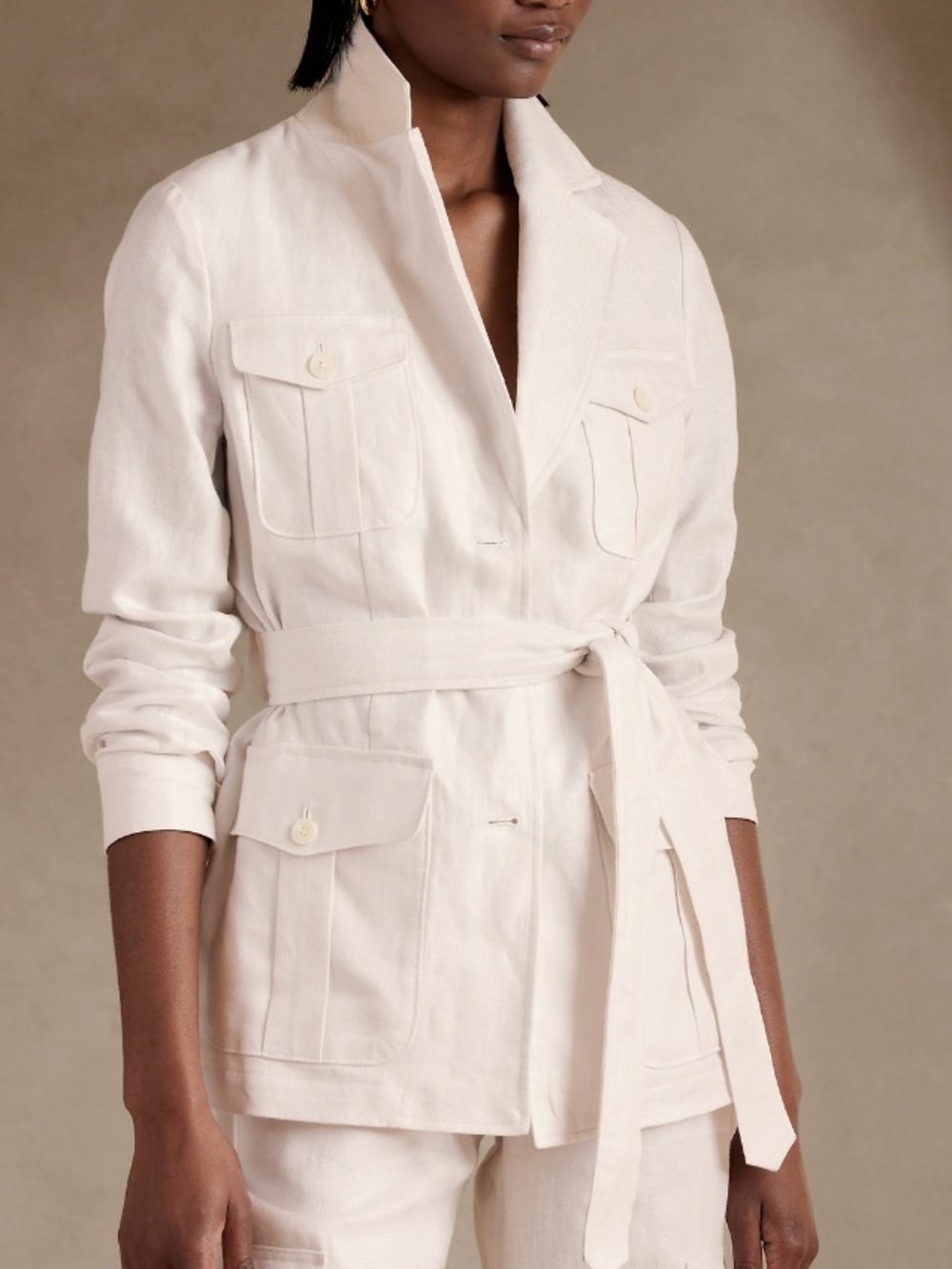 Banana Republic Heritage Expedition Linen Utility Jacket